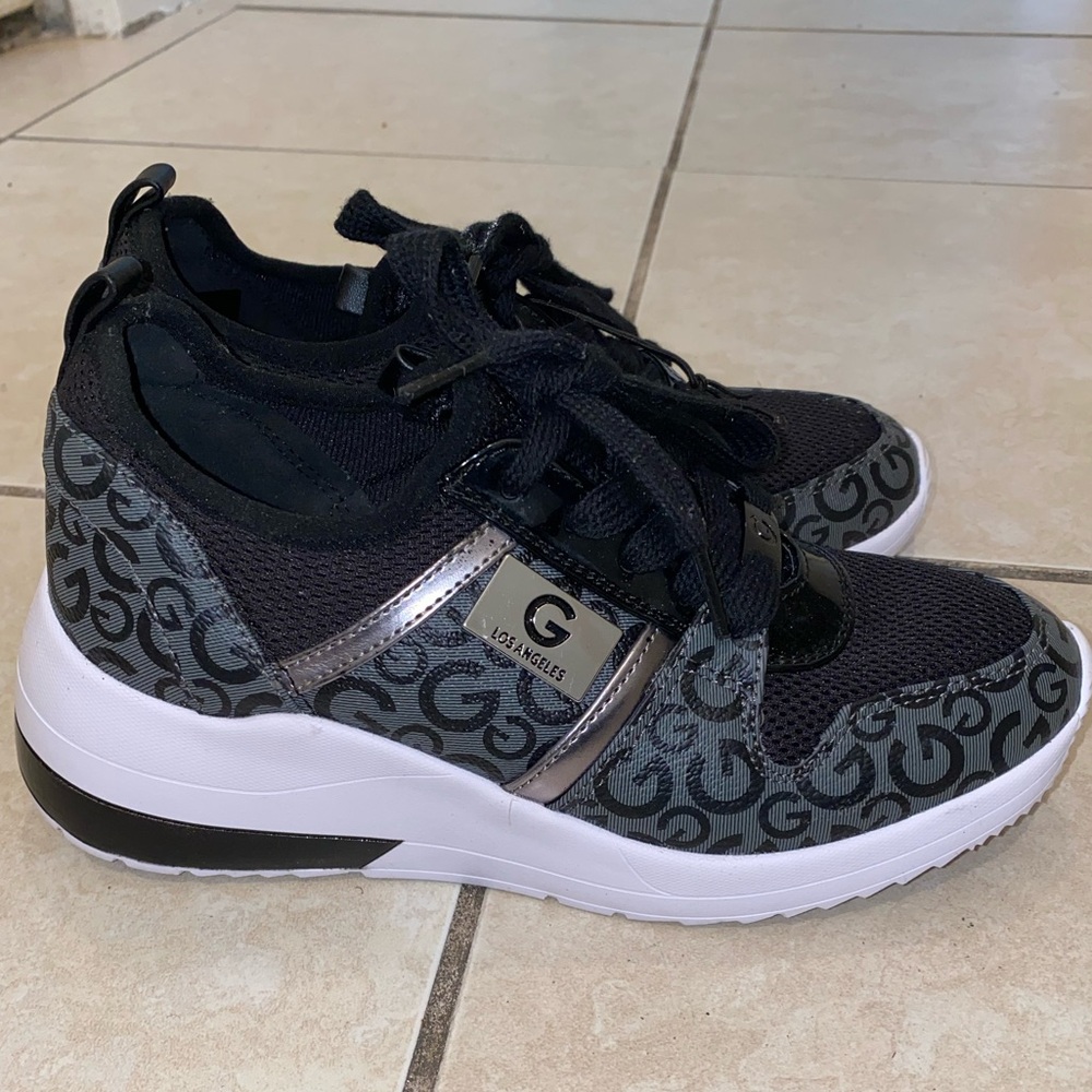 GUESS Black and Gray Women's Sneakers